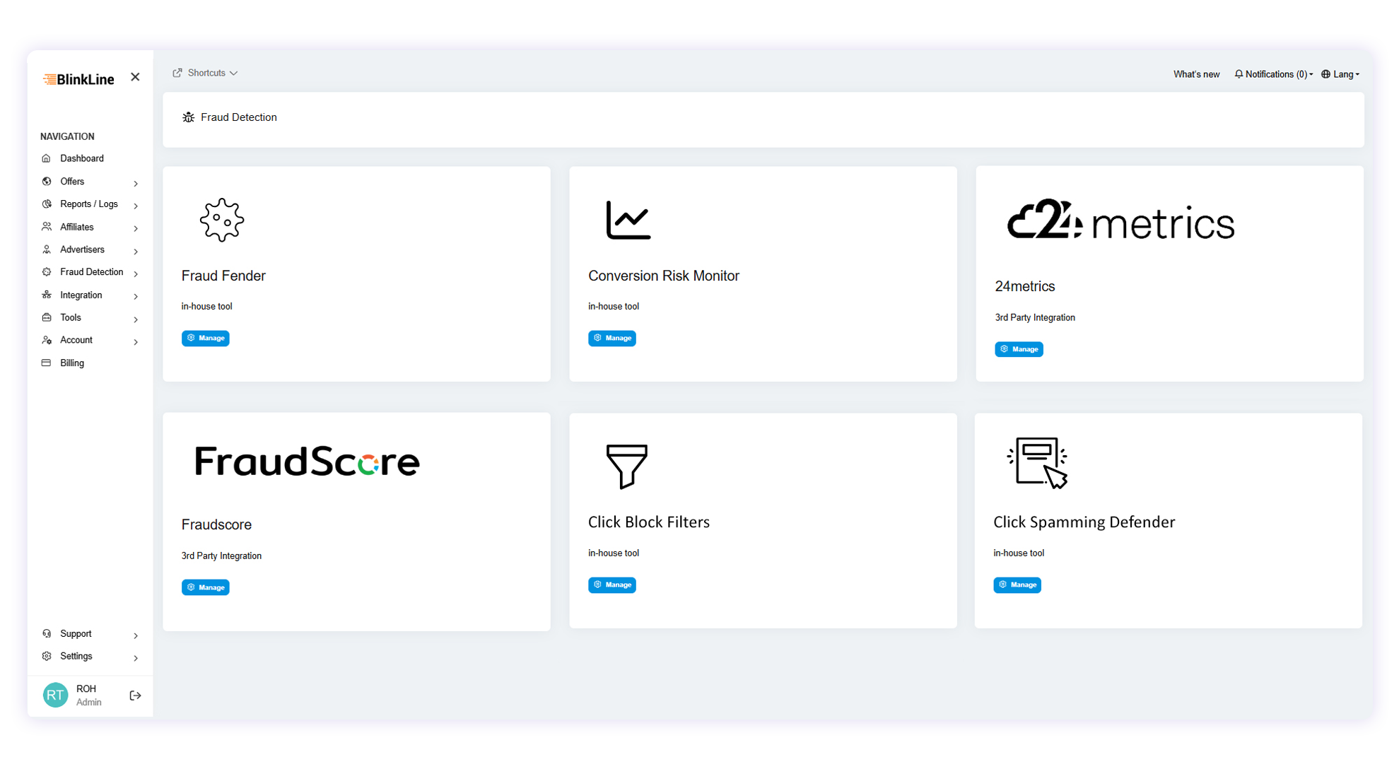 Fraud Detection Blinkline